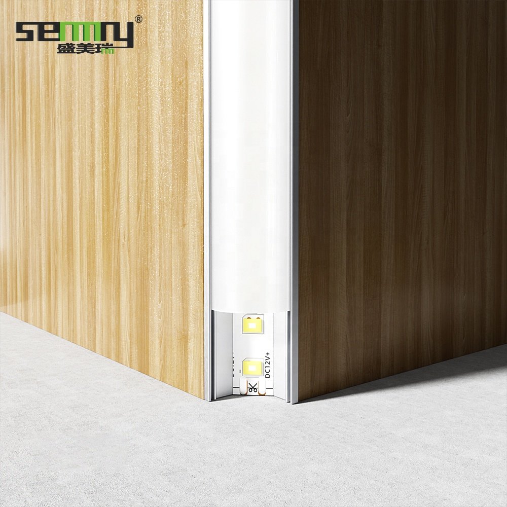 35 x 15 mm acrylic curving lamp cover linear strip led round aluminium profile with led bar