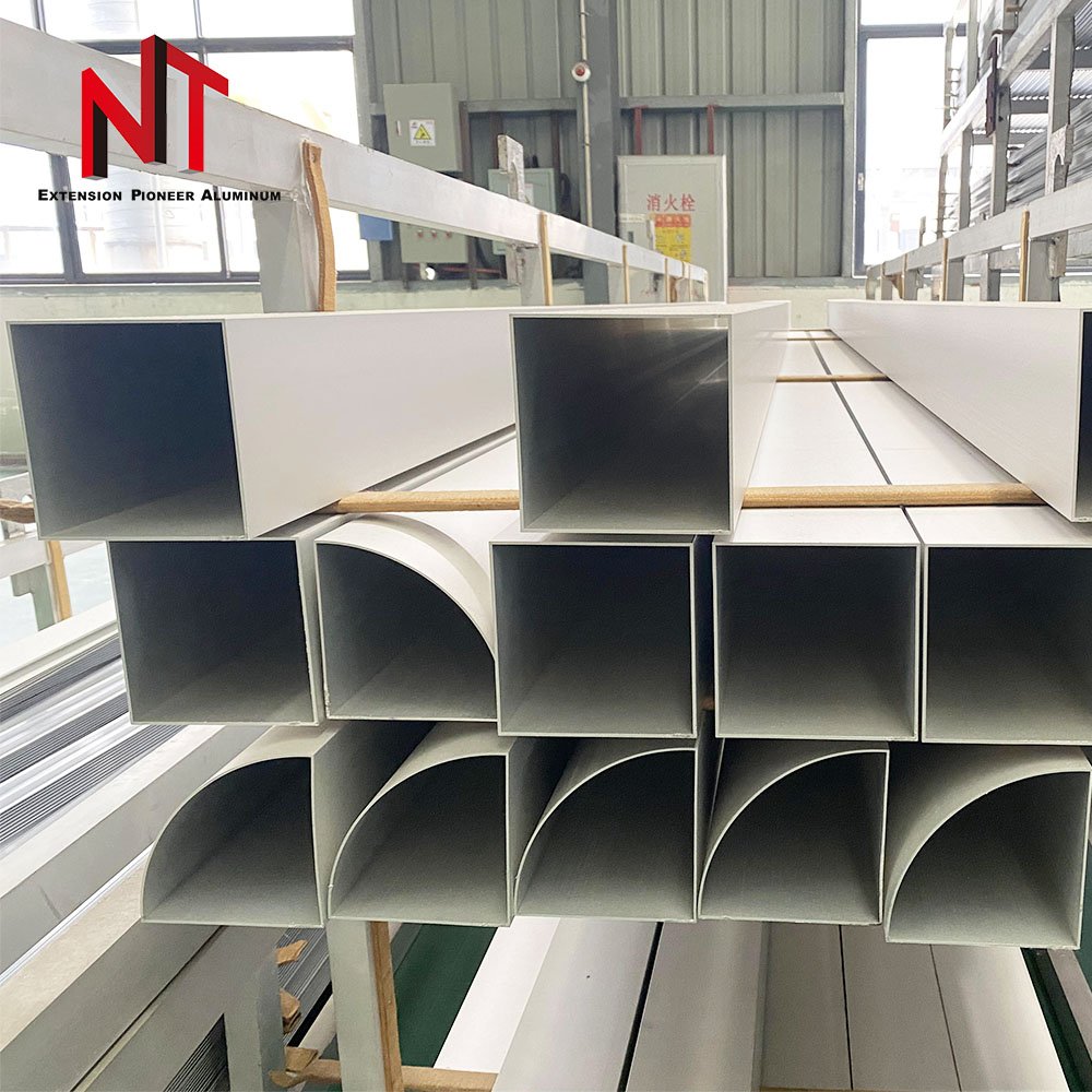 NT Aluminum Extrus Custom Profile anodized curved window door aluminum profiles