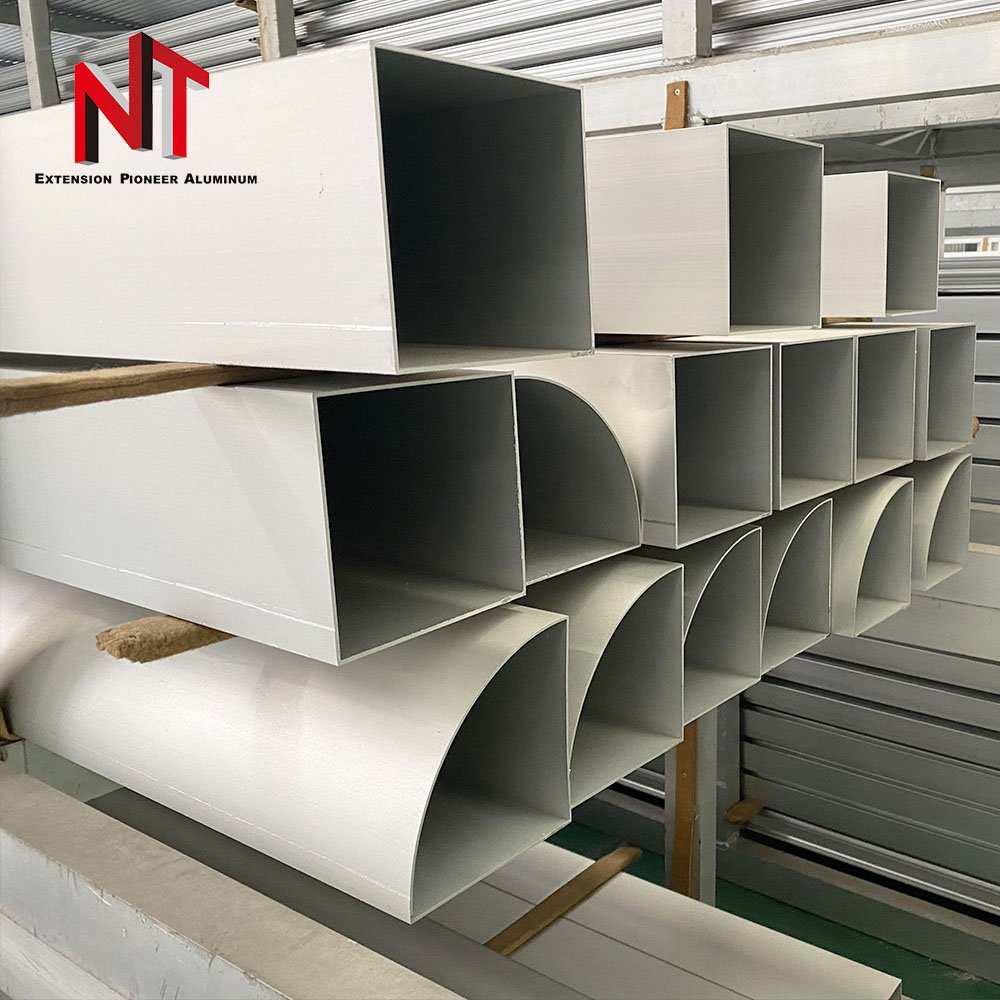 NT Aluminum Extrus Custom Profile anodized curved window door aluminum profiles
