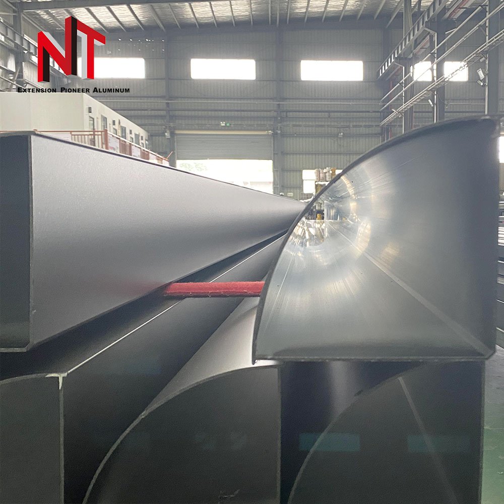NT Aluminum Extrus Custom Profile anodized curved window door aluminum profiles
