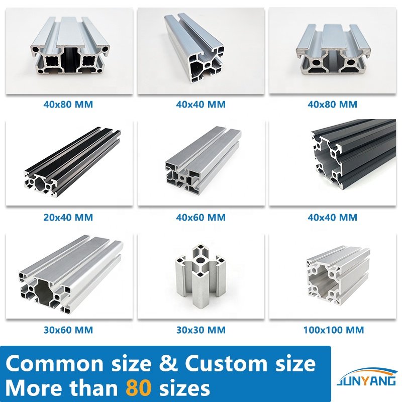 4040 Industrial Aluminum Frame Material Manufacturer T Track Extrusion 4040 assembly Industrial Aluminum Profile