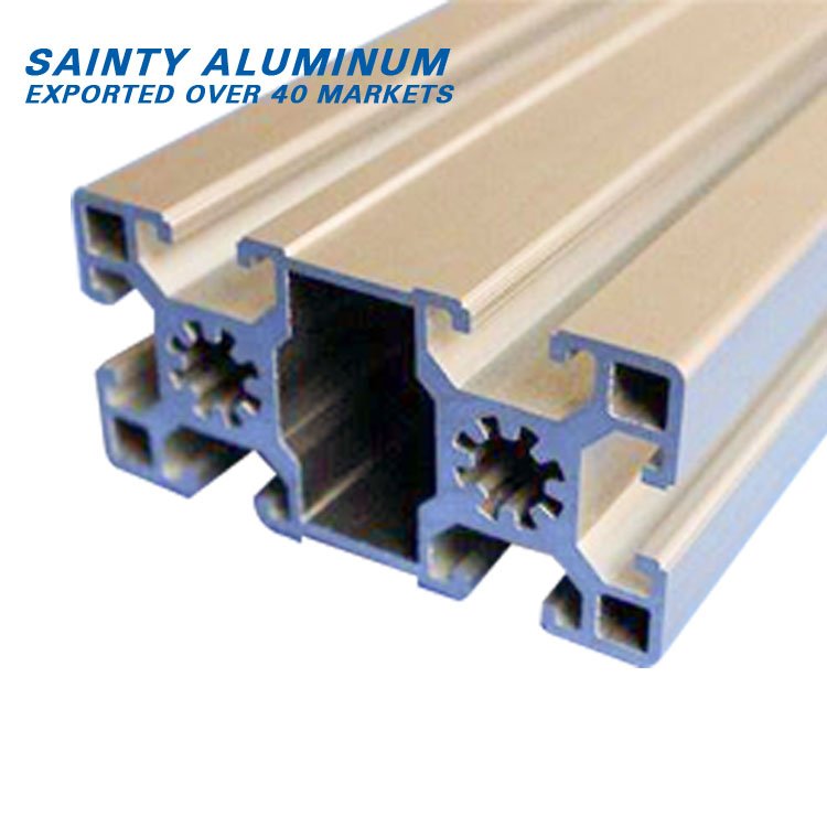 Customized 2020 2030 4040 5050 8080 9090 100100 anodized T slot V slot extruded aluminum profile for industry