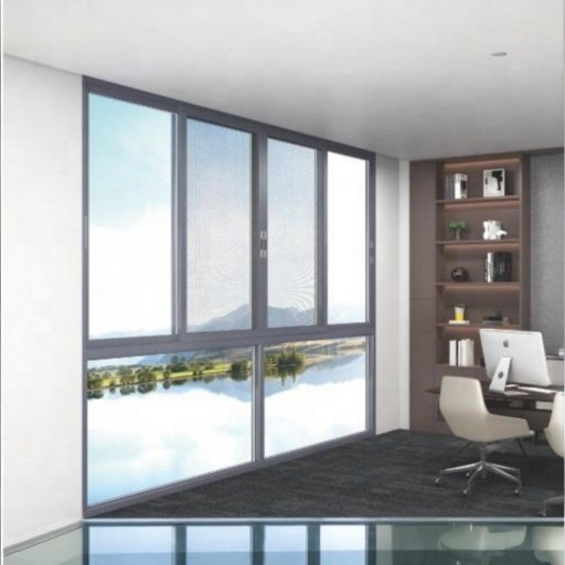 Modern design customized Soundproof Sliding Window Double glass Aluminium black Color Sliding Window