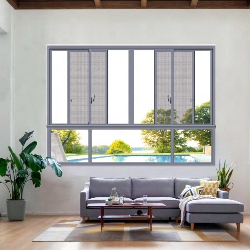 Modern design customized Soundproof Sliding Window Double glass Aluminium black Color Sliding Window