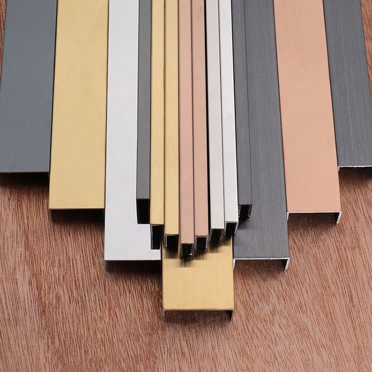 Enclosure 12mm Glass Fixed Panel Deep U Shape Channel Aluminum Profile Aluminum U Channel
