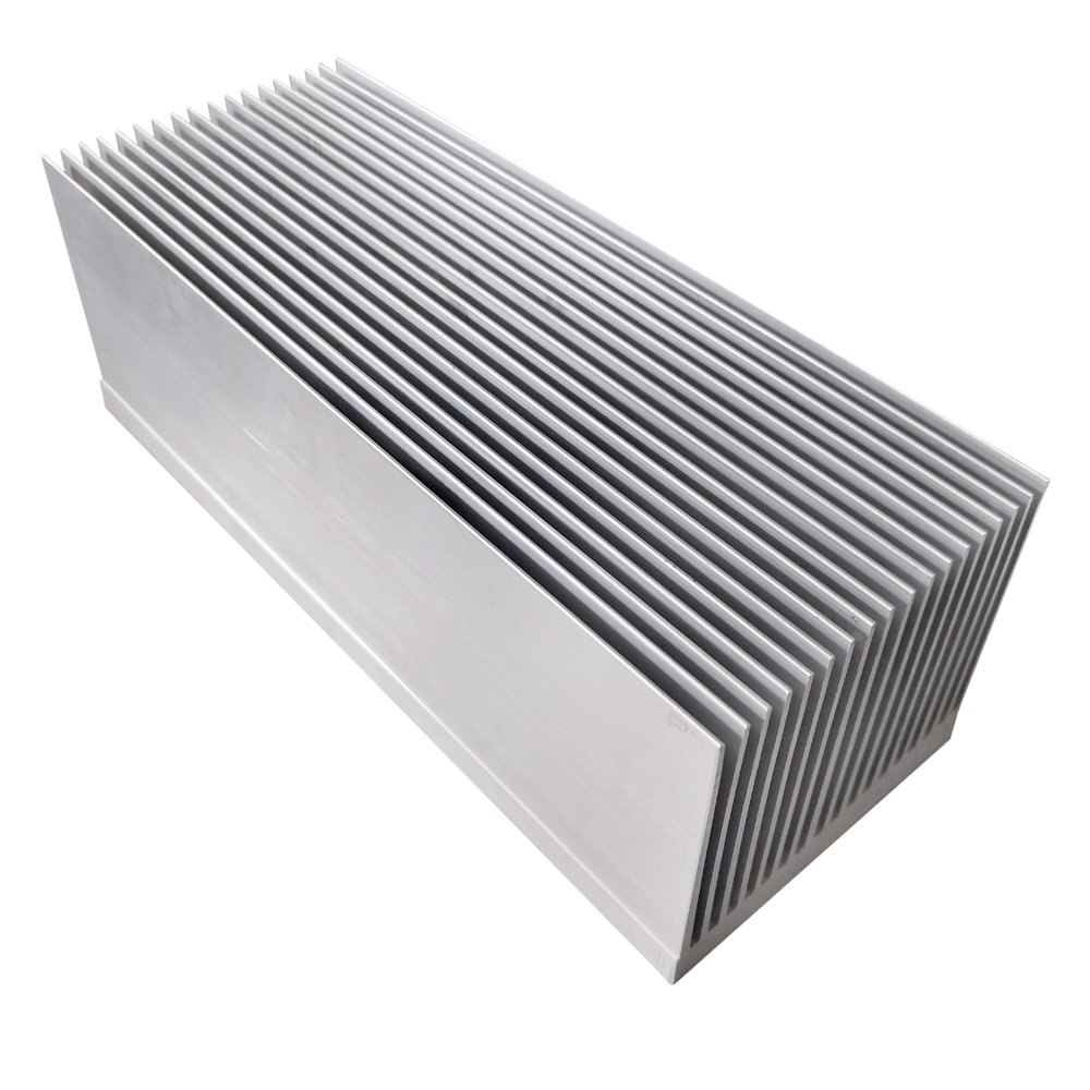 6063 T5 High Power Aluminum Heat Sink 80(W)*70(H)*200(L)mm High Aspect Ratio Extruded Heatsink High Cooling Fin Heatsink Profile