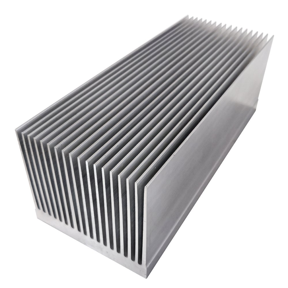 6063 T5 High Power Aluminum Heat Sink 80(W)*70(H)*200(L)mm High Aspect Ratio Extruded Heatsink High Cooling Fin Heatsink Profile