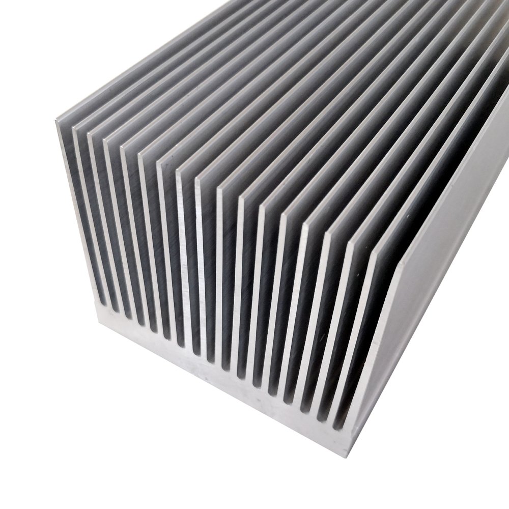 6063 T5 High Power Aluminum Heat Sink 80(W)*70(H)*200(L)mm High Aspect Ratio Extruded Heatsink High Cooling Fin Heatsink Profile
