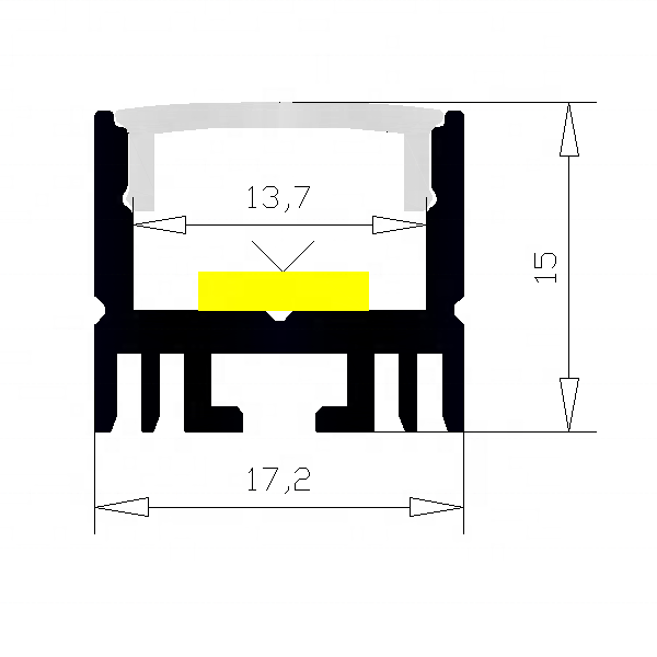 Hot Sale Aluminum Led Profile Light Bar LED Profile Aluminium Profile for Led Strip