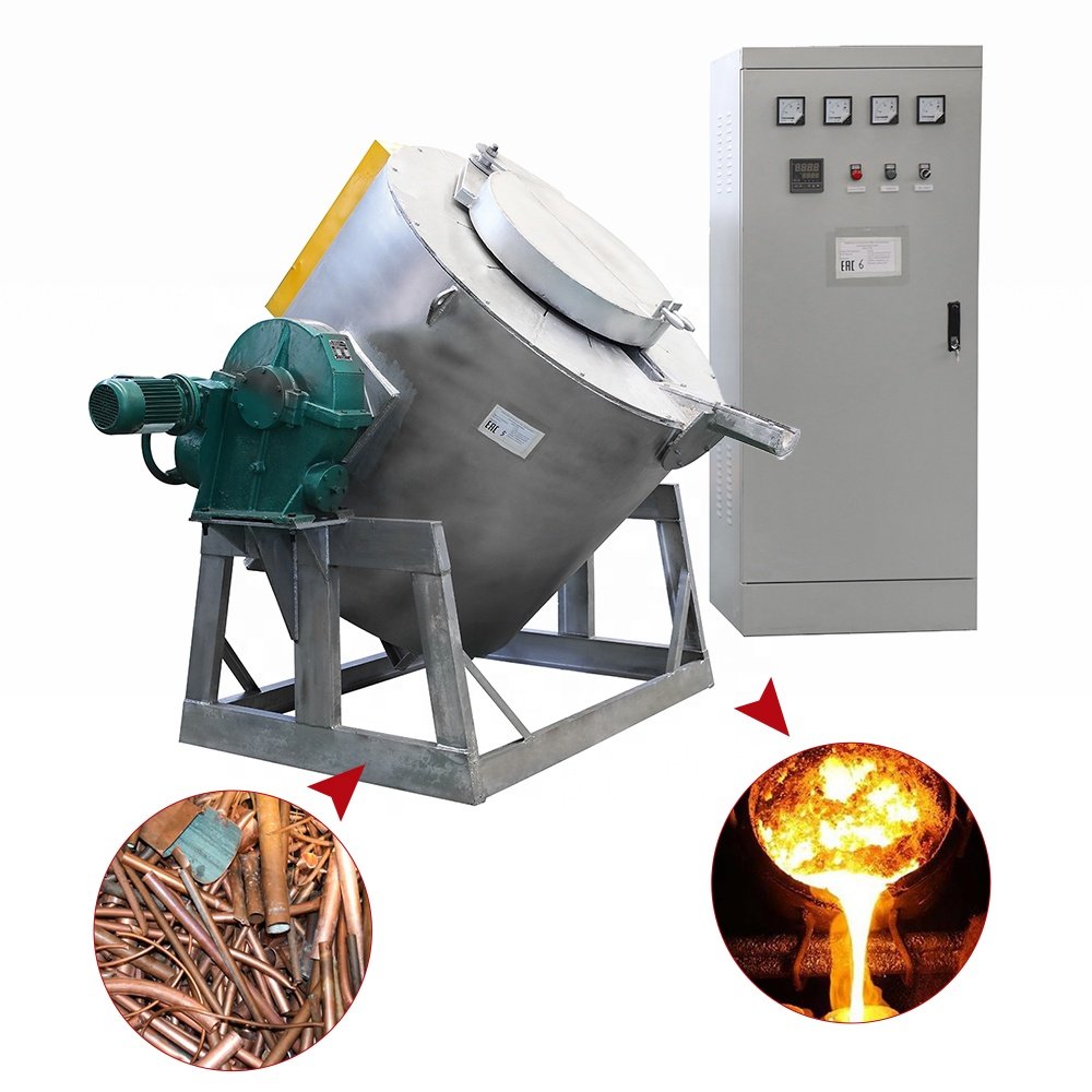 500KG 1T 1.5T 2T 3T for scrap cast iron steel aluminum copper metal electric induction smelting melting furnace machine price