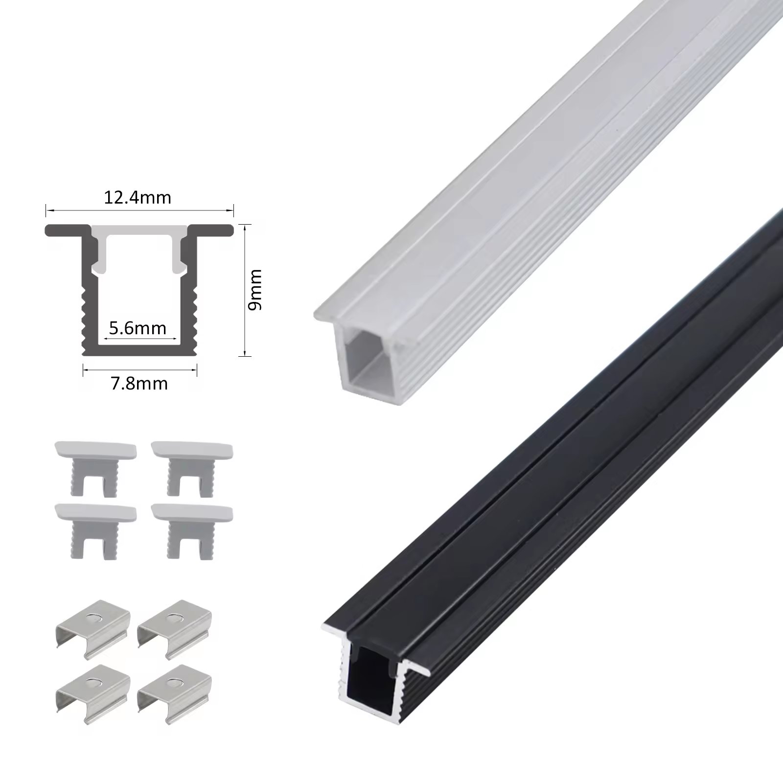 Ceiling Bar Lighting Strips Recessed Linear Profile Wall LED Aluminium Profile for LED Strip Light