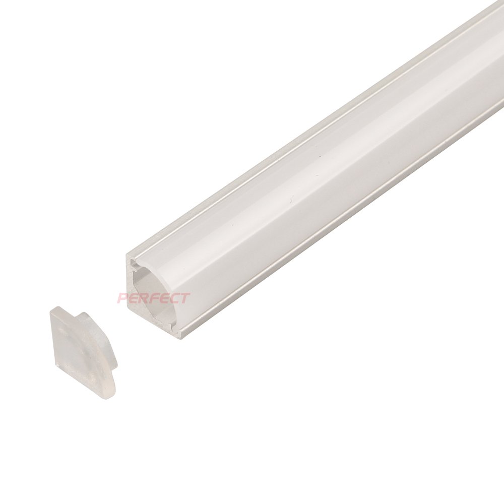 45 degree corner led profile mini size 8*8mm for cabinet wardrobe lighting corner led aluminum profile