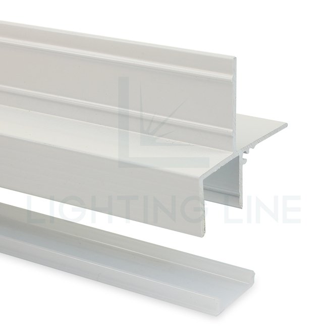 Great Cost Performance Lithuania Led Strip Aluminium Profile For Plasterboard 52x12mm