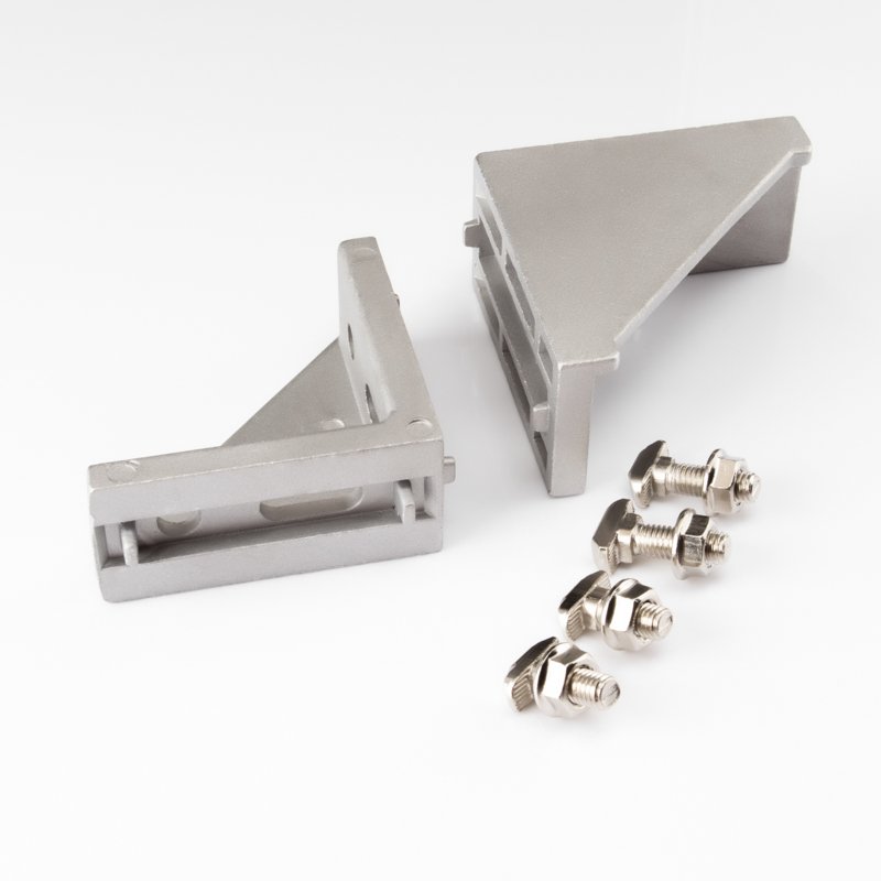 Aluminium Profile And Accessories 90 Degree Angle Corner Bracket Support Die-Cast Aluminum Bracket