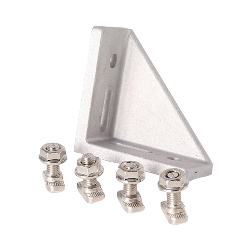 Aluminium Profile And Accessories 90 Degree Angle Corner Bracket Support Die-Cast Aluminum Bracket