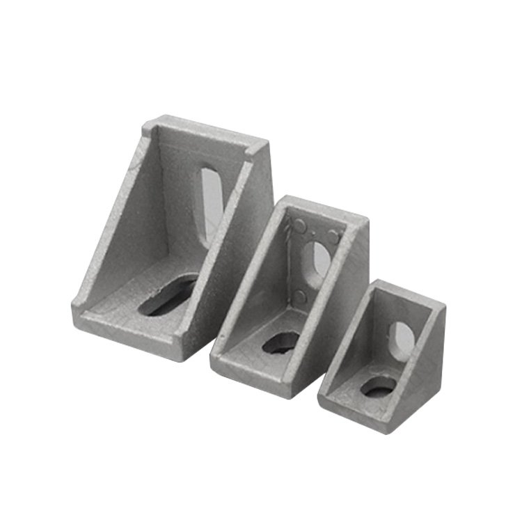Aluminium Profile And Accessories 90 Degree Angle Corner Bracket Support Die-Cast Aluminum Bracket