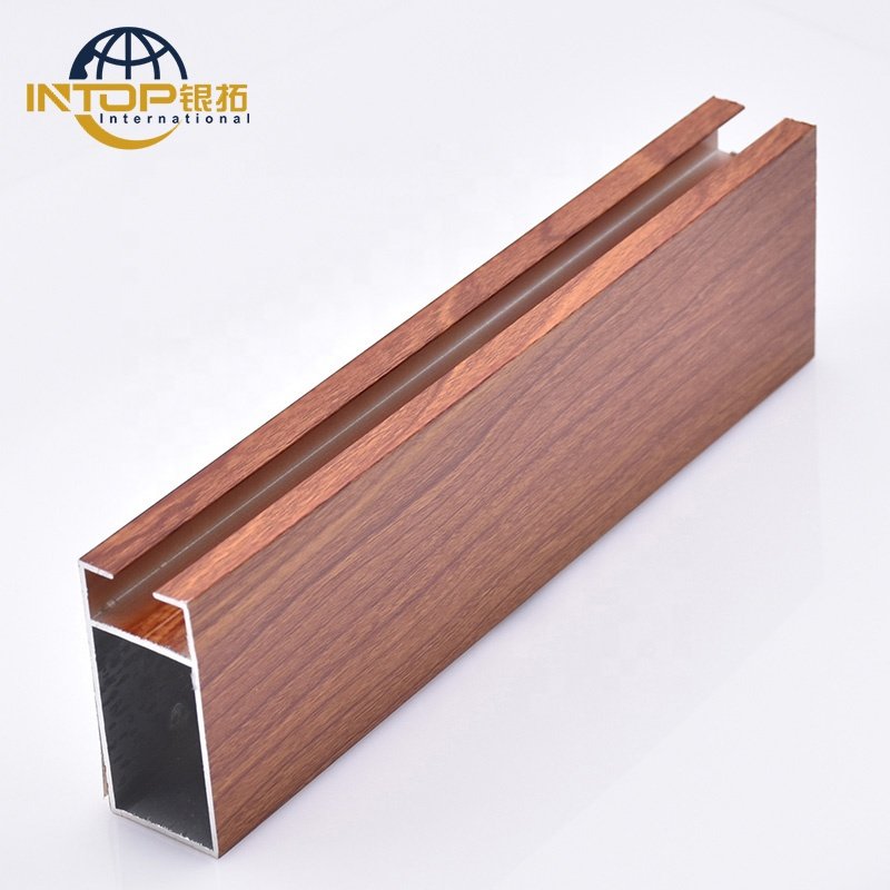 Extrusion Aluminum Profiles For Windows Perfiles De Aluminio Custom Wood Grain Aluminum Alloy Profiles