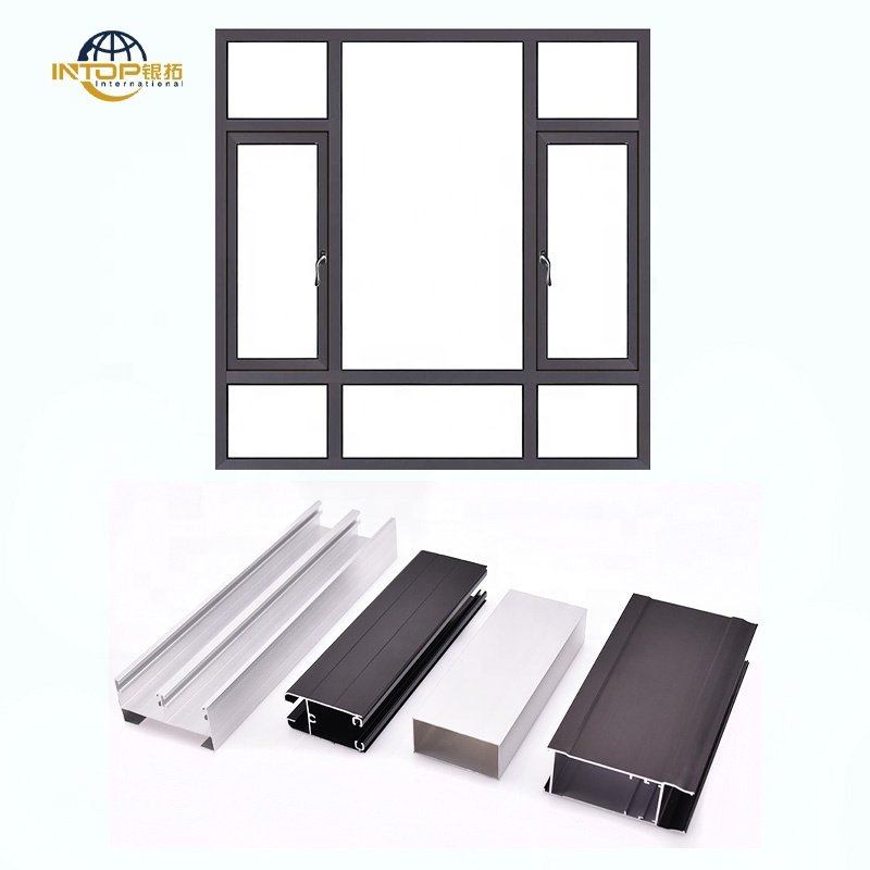 Profile Aluminum Factory Sliding Door Frame Aluminum Square tube Casement Window Custom Aluminum Profiles