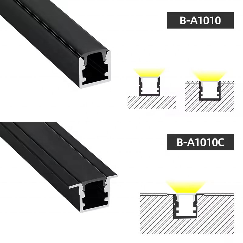 LED Aluminum Extrusion Profile 023 Square Corner Lighting Aluminum Profile for LED Light Strip Bar