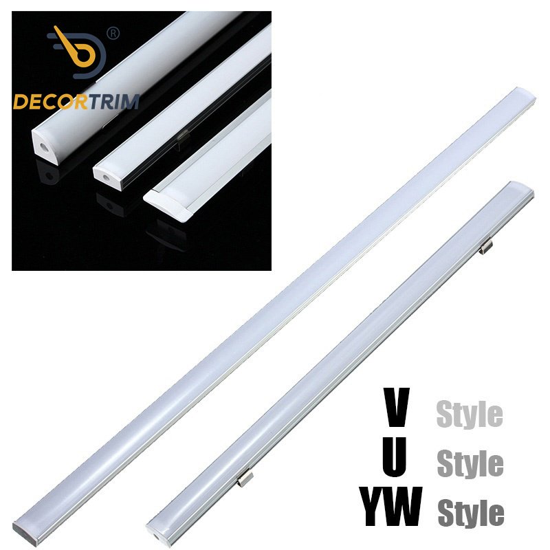 Prolink Metal Versatile U/V/YW Aluminum LED Light Channels Profile for Cabinets, Lamps, and Vehicle Lighting Solutions