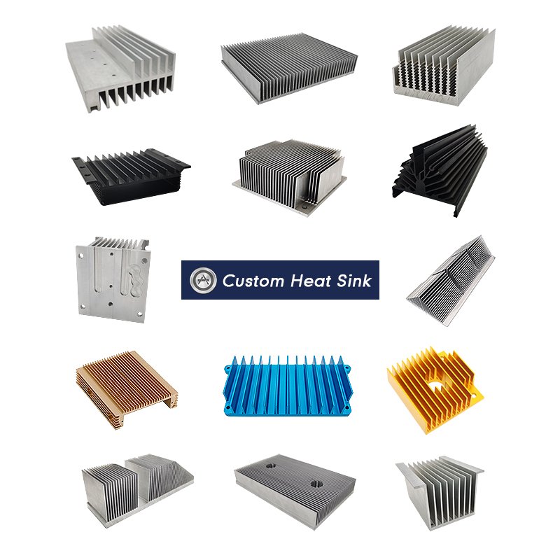 custom aluminium profile factory 6061 6063 square extruded aluminum heatsink extrusion radiator heat sink