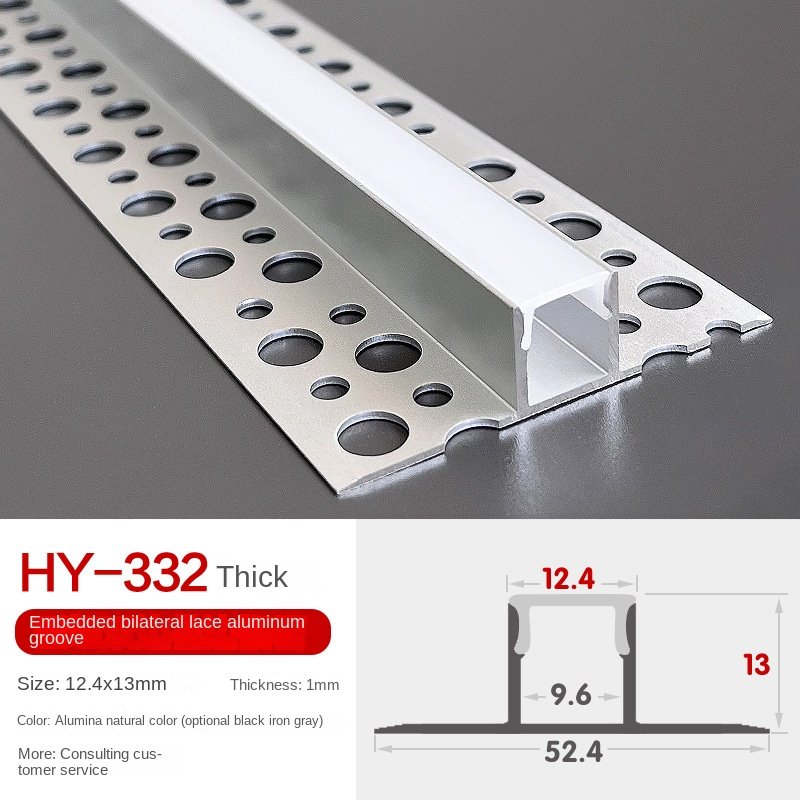 High Quality Embedded Bar Linear Strip Light Household Concealed Led Aluminum Profile Ceiling Lamp For Walls And Corners