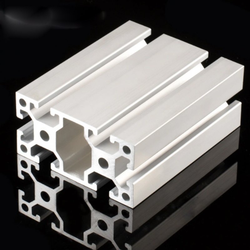 2022 Aluminum OEM 40X80 profiles in stocks anodized silver CNC cutting industrial perfect aluminum extrusion