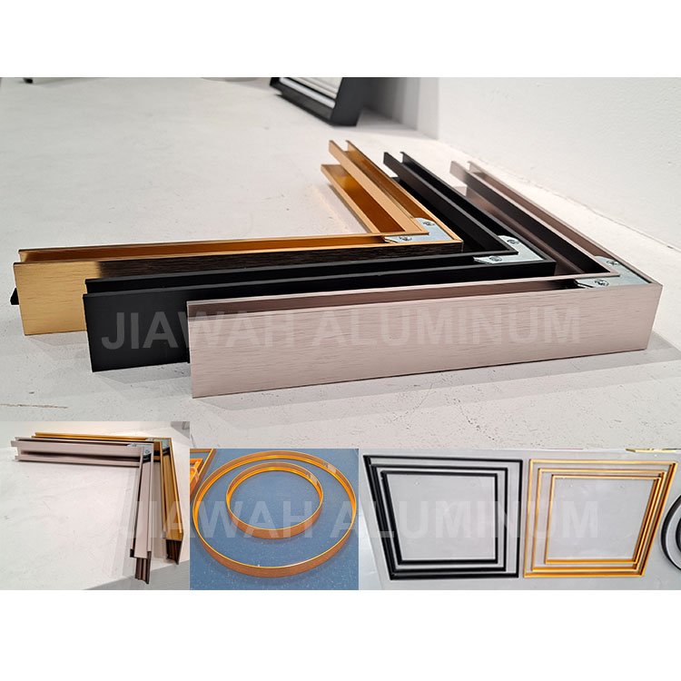6063 Aluminum extrusion profile for advertising light boxes manufacturer , anodizing brushed framed aluminum profile lightbox