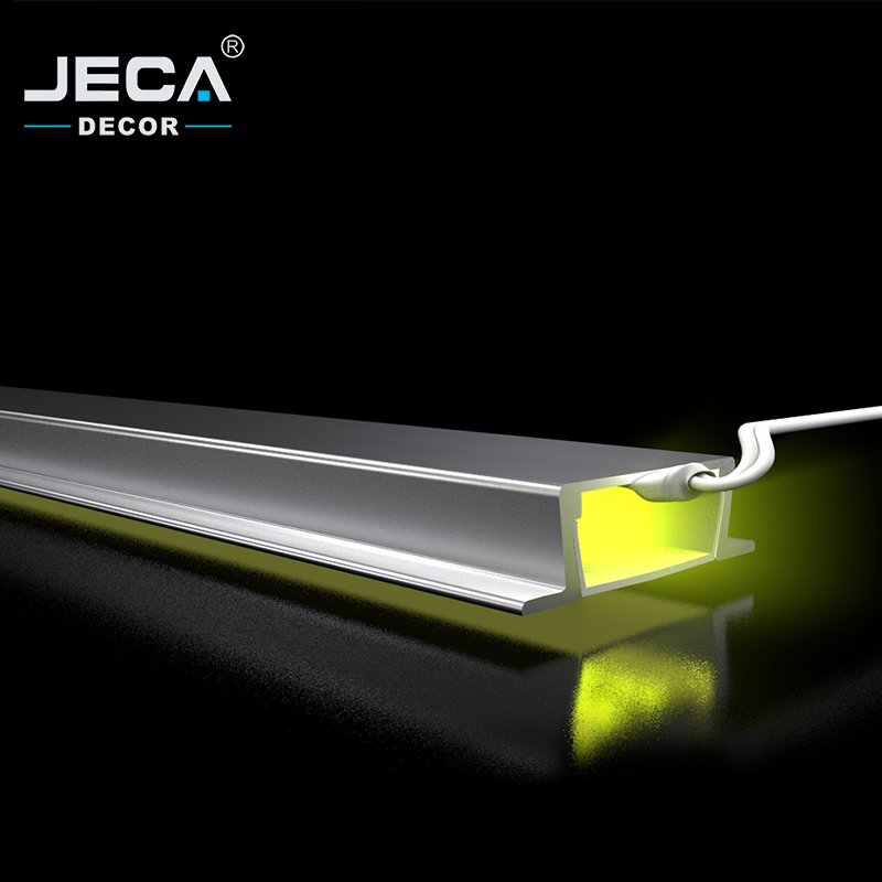 Foshan Factory JECA Aluminum Profile For Led Led Strip Lights Easy Installation U Channel Aluminum Led Profile Free Sample