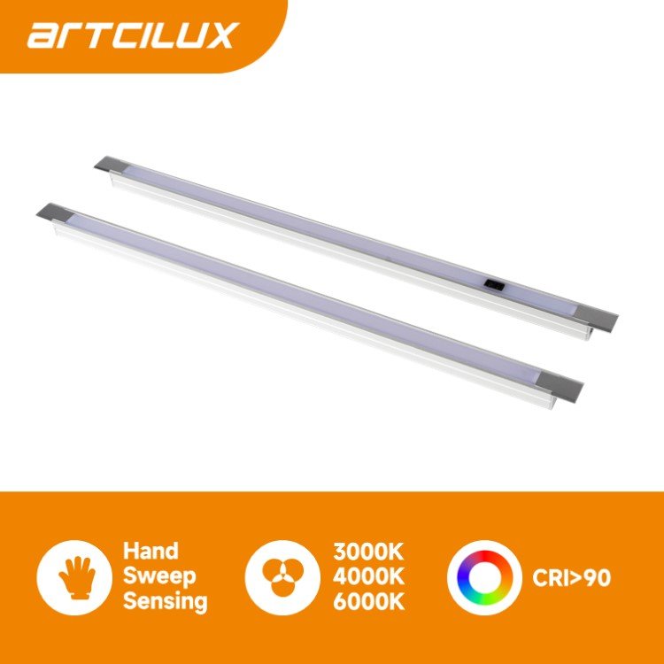 Hot sale 7.5W/Mwardrobe aluminium profile cabinet aluminum wardrobe glass profile indoor lighting sensor lighting