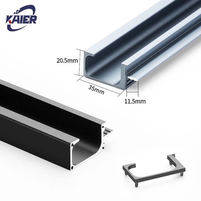 fashionable manufacturer aluminium Profile for closet door wardrobe door kitchen cabinet door