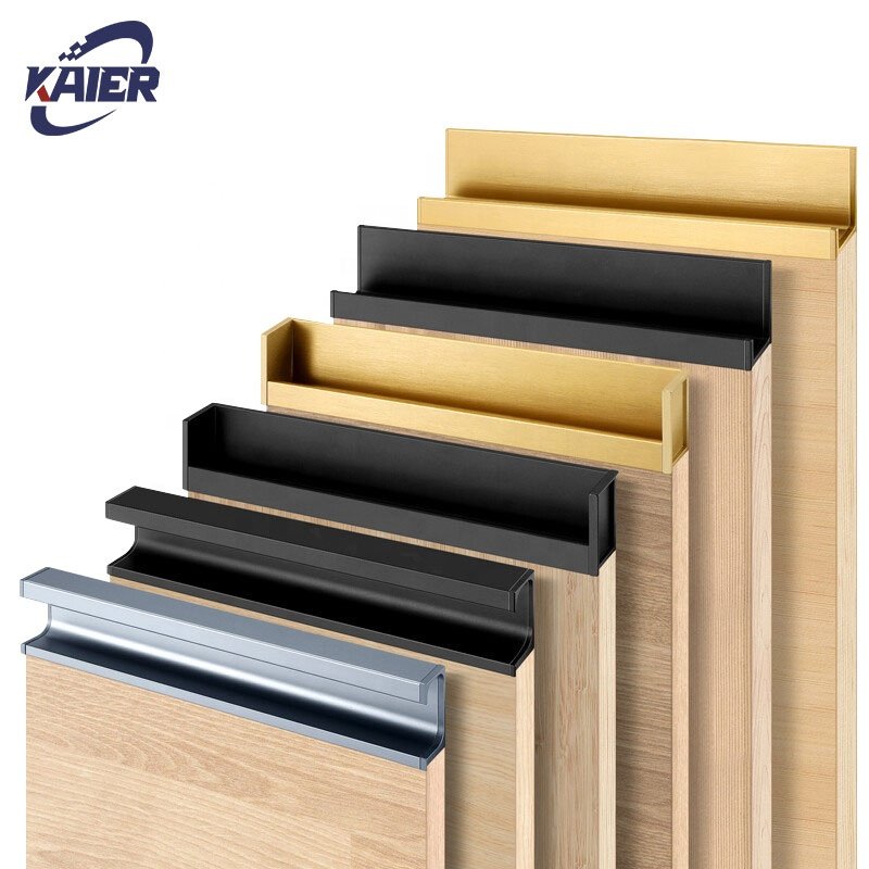 fashionable manufacturer aluminium Profile for closet door wardrobe door kitchen cabinet door