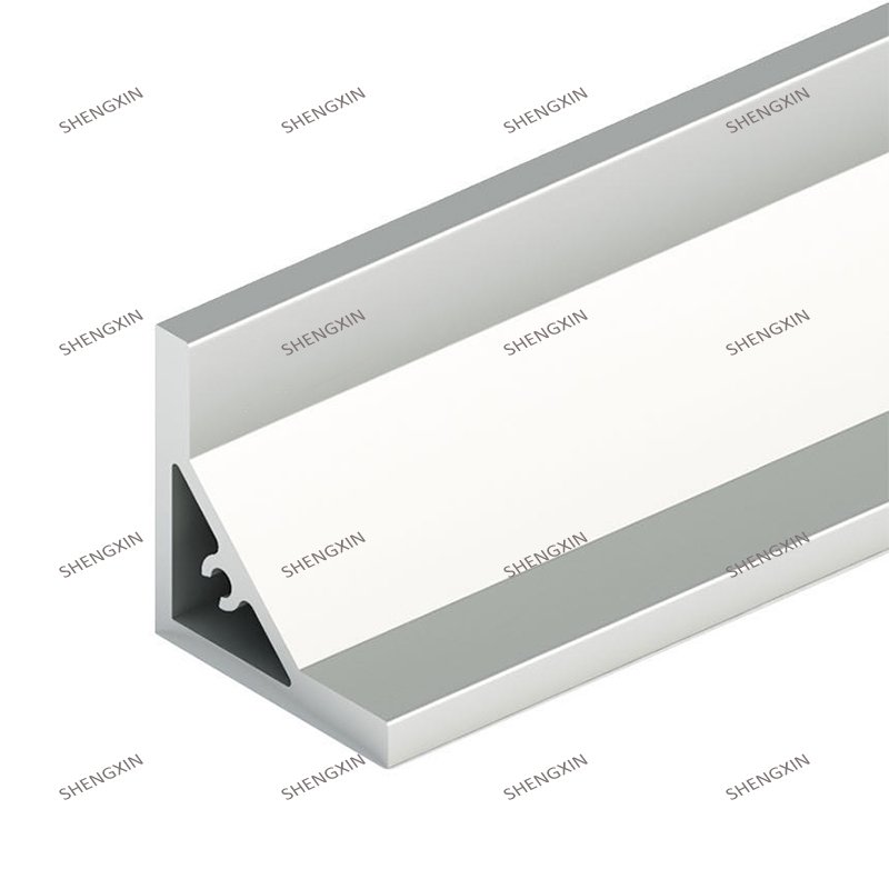 Shengxin Manufacturer 45 degree corner aluminum profile led strip light led aluminum extrusion frame profile