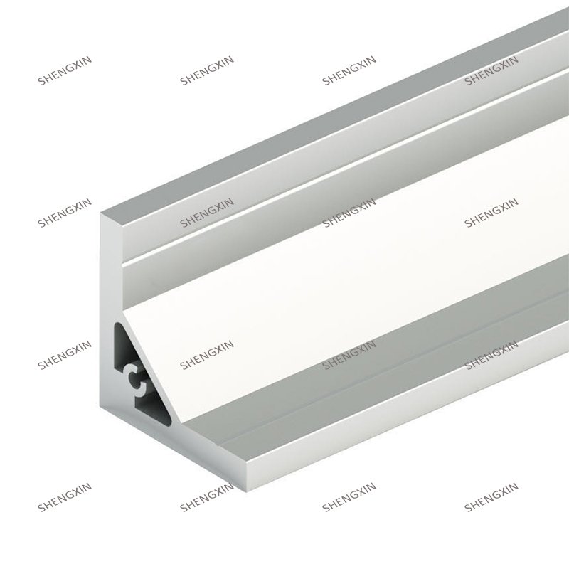 Shengxin Manufacturer 45 degree corner aluminum profile led strip light led aluminum extrusion frame profile
