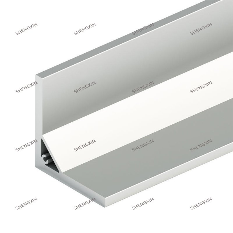 Shengxin Manufacturer 45 degree corner aluminum profile led strip light led aluminum extrusion frame profile