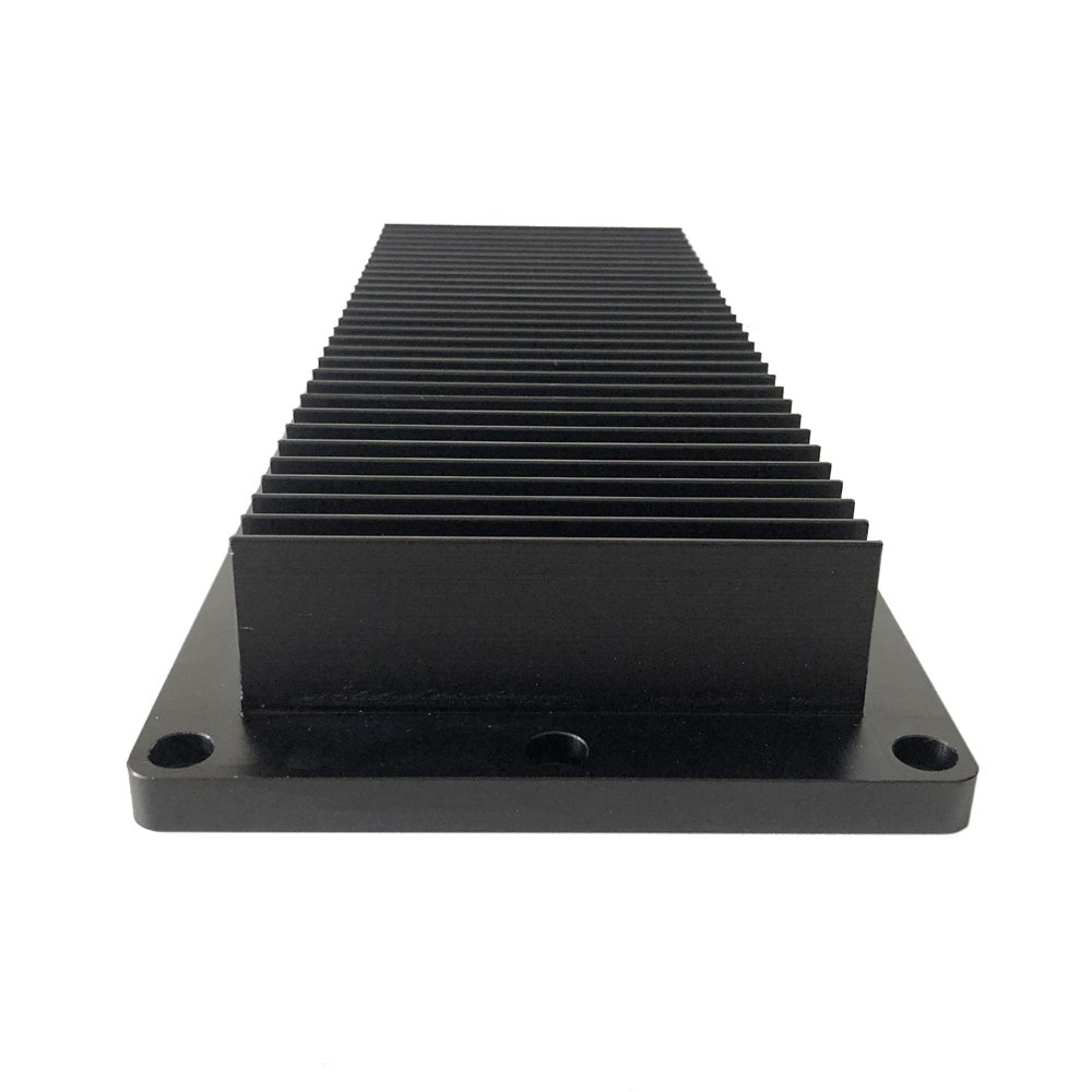 Aluminum 6063 T5 Black Anodized Heatsink 252(W)*35(H)*110(L)mm CNC Custom Heat Sink Aluminum
