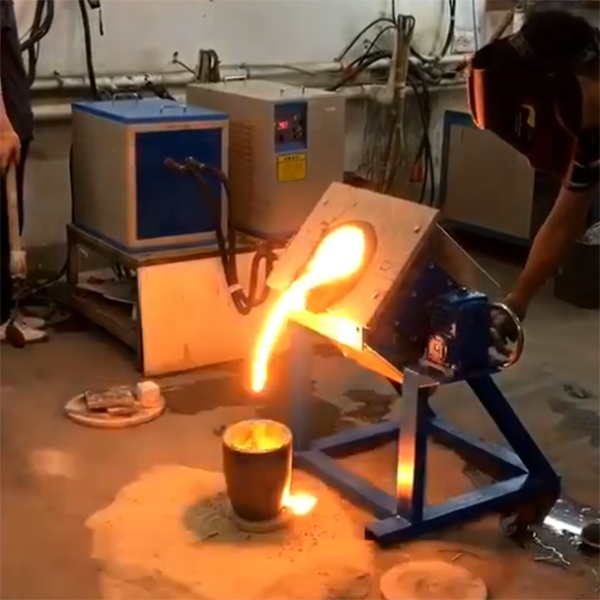 small 5kg-50kg scrap furnac melt steel metal smelting induction furnace casting iron machine