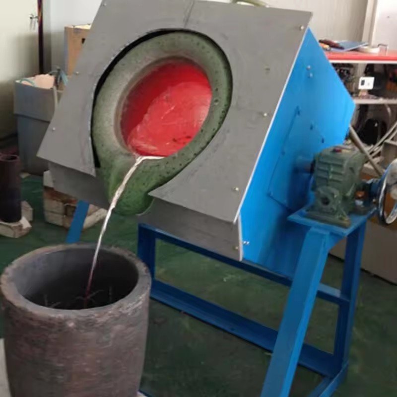 small 5kg-50kg scrap furnac melt steel metal smelting induction furnace casting iron machine