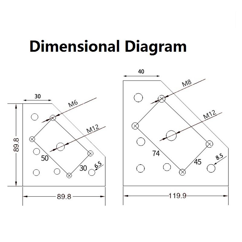 Outer Connection Plate 3 Hole 5 Hole T Shape Join Plates Corner Bracket Angle connector Aluminum Base Plate for Aluminum Profile