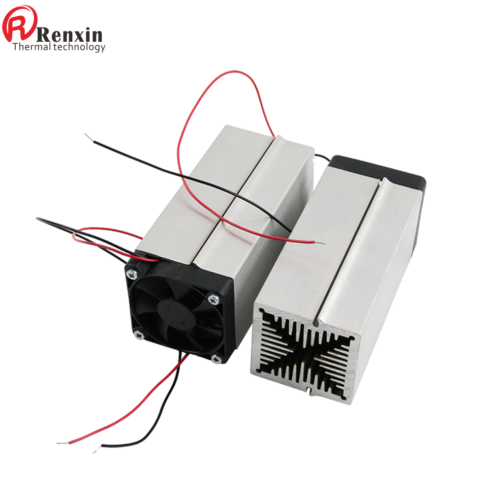 Heatsink with Axial Fan DC 12/24V Radiator Custom Extruded Aluminium Square Heat Sink ADDA Electronic Product Radiator Is Alloy