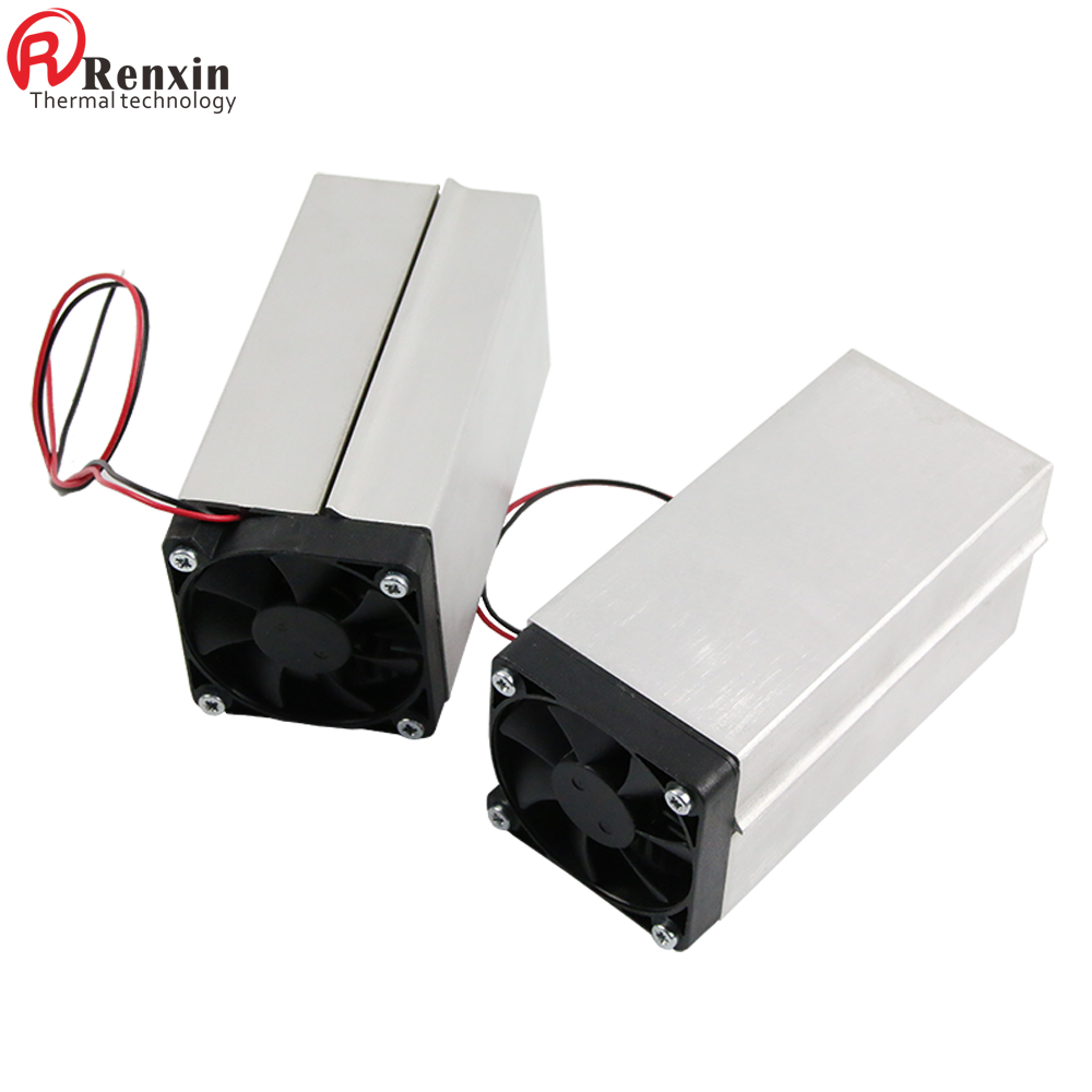 Heatsink with Axial Fan DC 12/24V Radiator Custom Extruded Aluminium Square Heat Sink ADDA Electronic Product Radiator Is Alloy