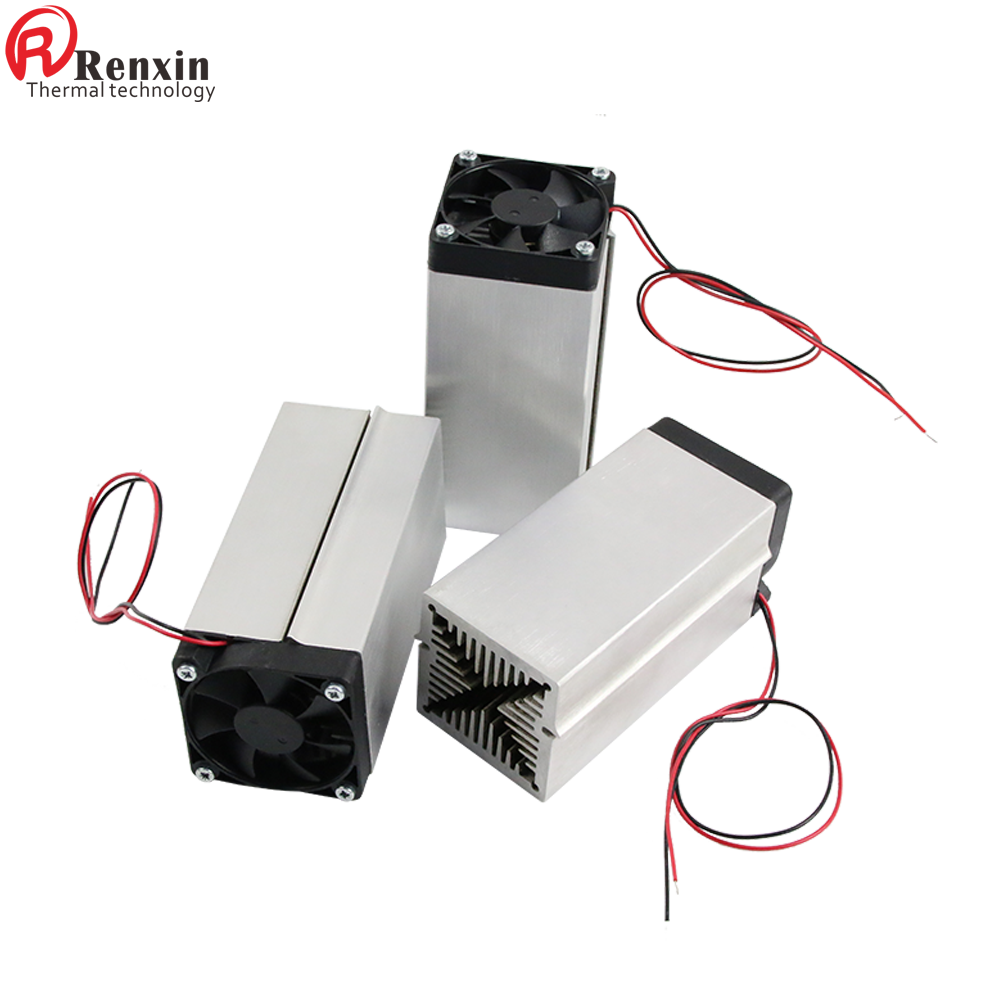 Heatsink with Axial Fan DC 12/24V Radiator Custom Extruded Aluminium Square Heat Sink ADDA Electronic Product Radiator Is Alloy