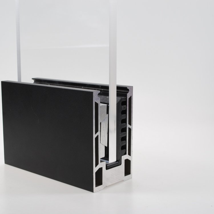 ZHONGLIAN Aluminium Profile 6063 T5 Aluminum Glass Rail Extrusion For Stair and Balcony