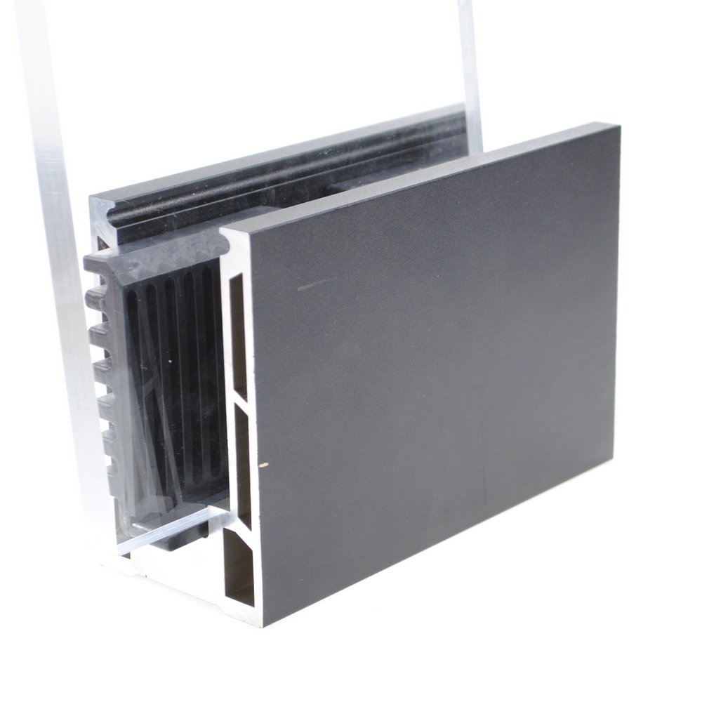 ZHONGLIAN Aluminium Profile 6063 T5 Aluminum Glass Rail Extrusion For Stair and Balcony