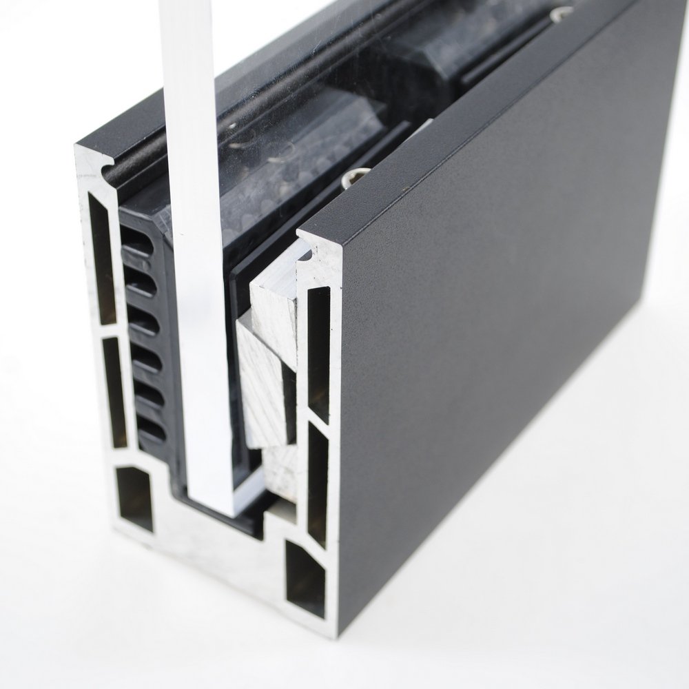 ZHONGLIAN Aluminium Profile 6063 T5 Aluminum Glass Rail Extrusion For Stair and Balcony