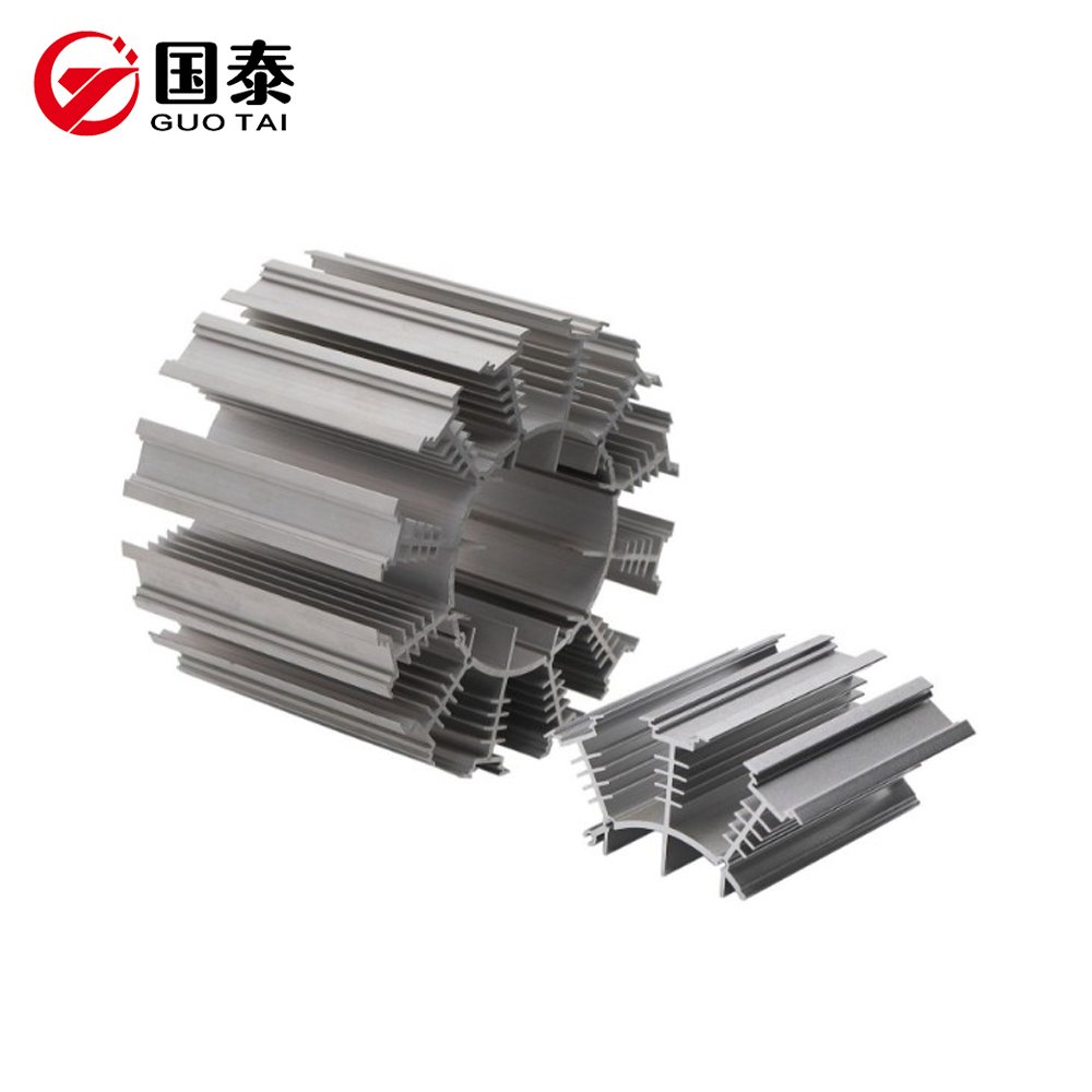 Custom Industrial Aluminum Extrusion Profiles Aluminum Heat Sink With Cutting Bending Welding Punching Services For Cabinets