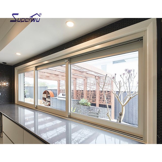 NFRC Certified aluminum Sliding Windows Hurricane Proof Impact aluminum profiles Safety Laminated Glass