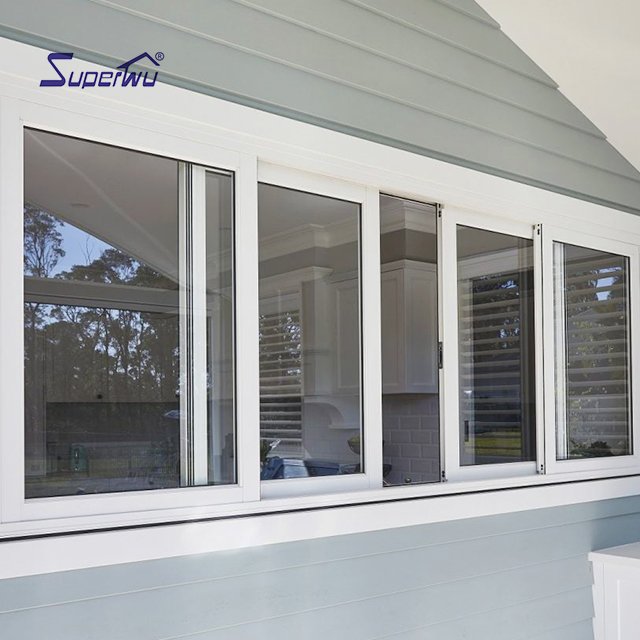 NFRC Certified aluminum Sliding Windows Hurricane Proof Impact aluminum profiles Safety Laminated Glass