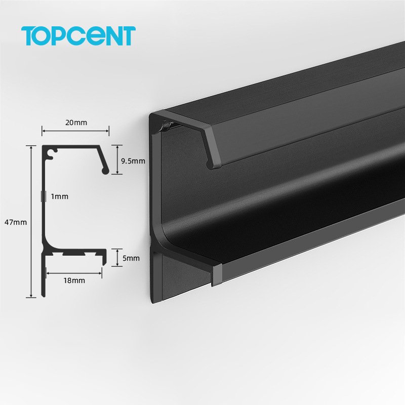 TOPCENT Cabinet G Type Gola Mebel Aluminum Handle gola profile