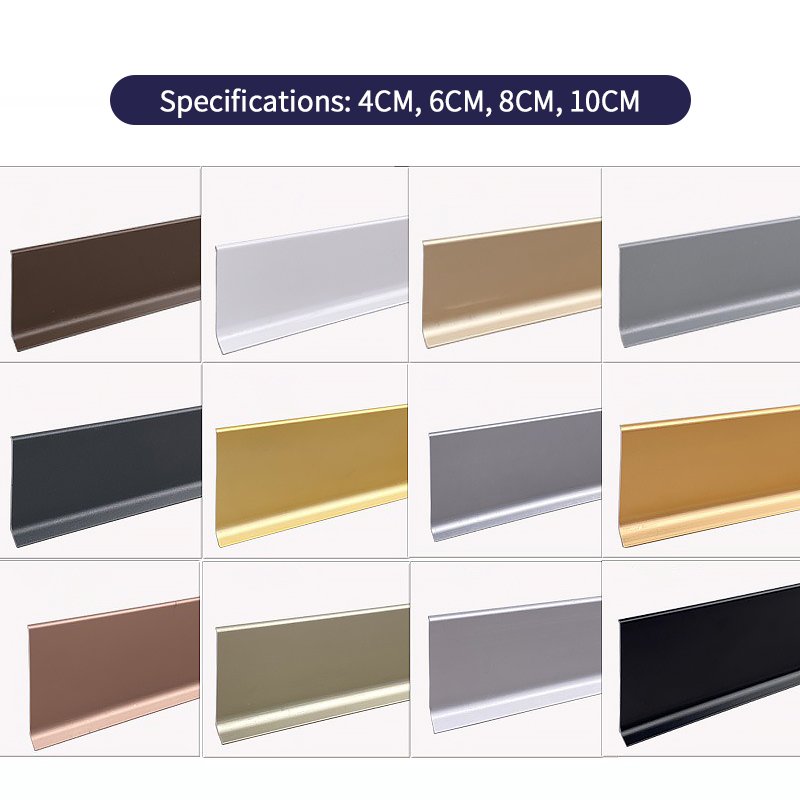aluminium profiles of baseboard Aluminium wall skirting boards for home decoration